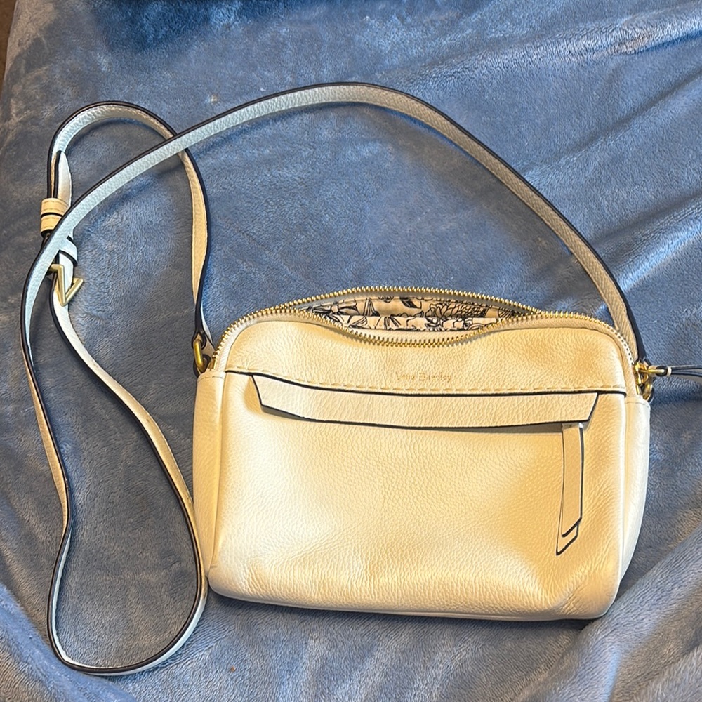 White Leather Crossbody Bag